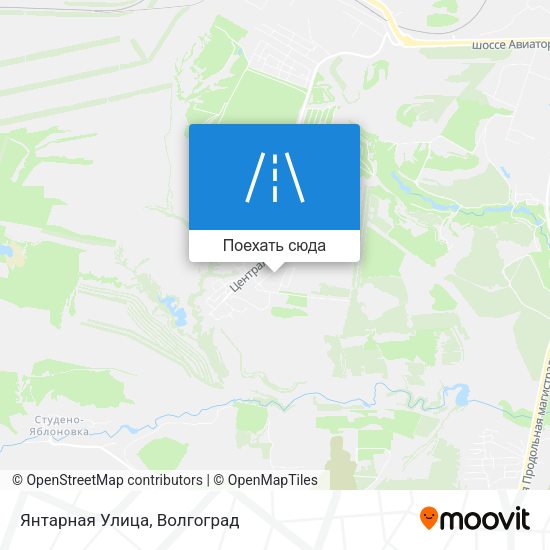 Карта Янтарная Улица