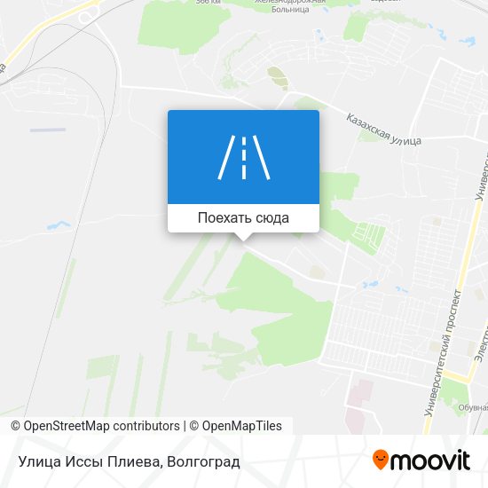 Карта Улица Иссы Плиева