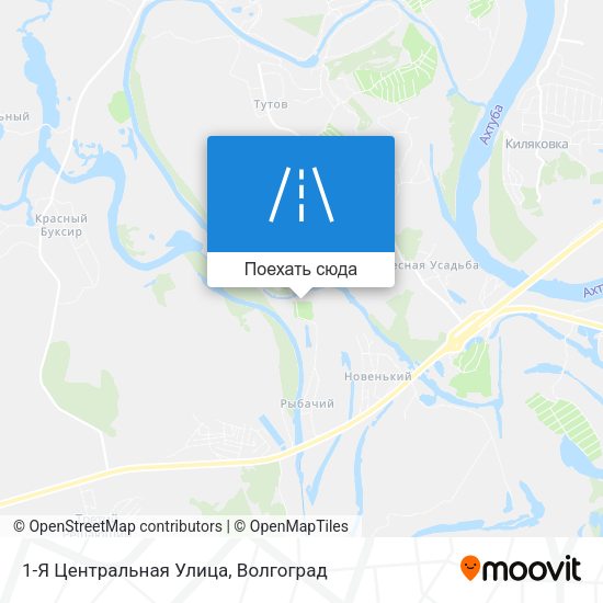 Карта 1-Я Центральная Улица