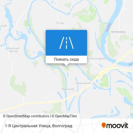 Карта 1-Я Центральная Улица