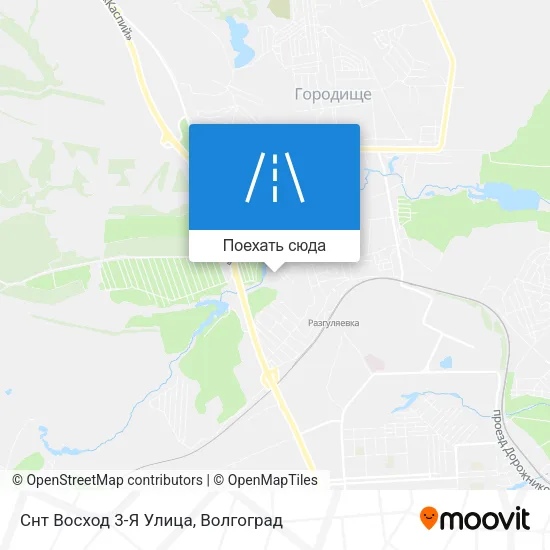 Карта Снт Восход 3-Я Улица