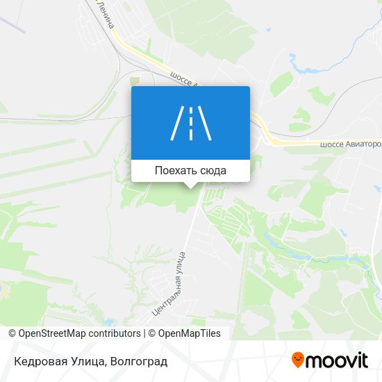 Карта Кедровая Улица