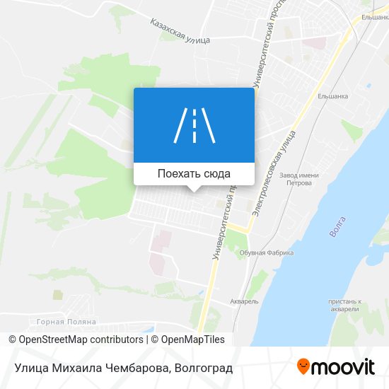 Карта Улица Михаила Чембарова