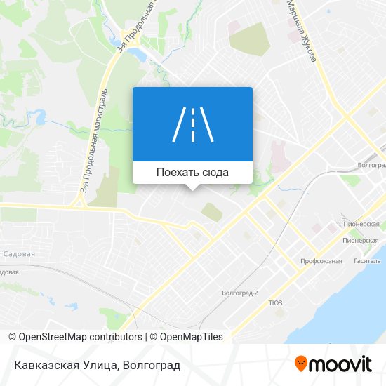 Карта Кавказская Улица
