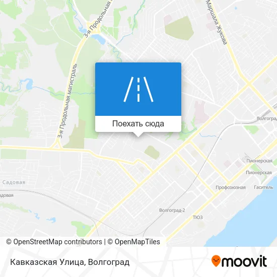 Карта Кавказская Улица