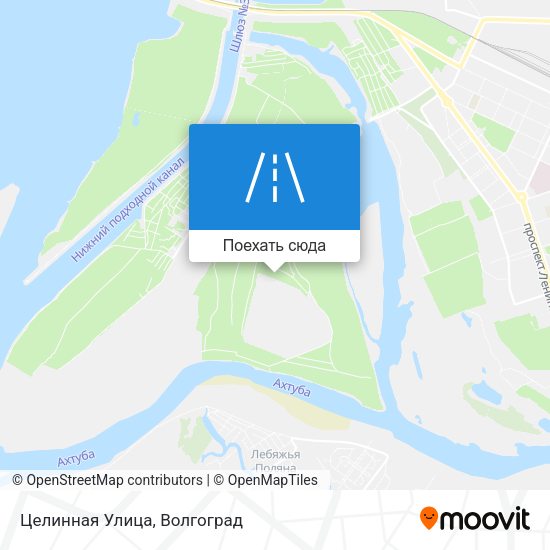 Карта Целинная Улица