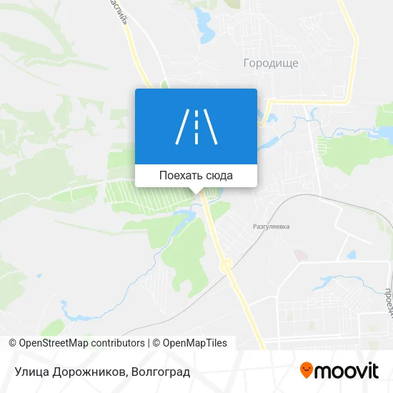 Карта Улица Дорожников
