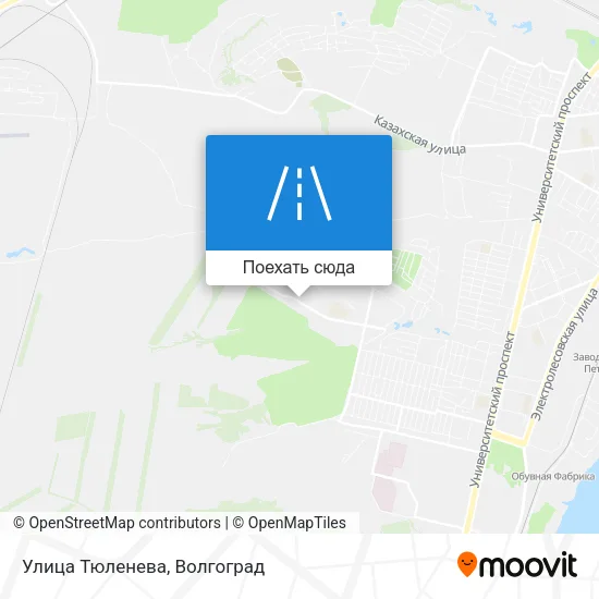 Карта Улица Тюленева