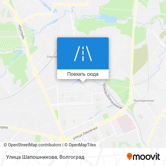 Карта Улица Шапошникова