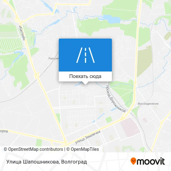 Карта Улица Шапошникова