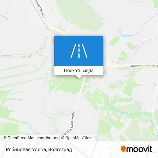 Карта Рябиновая Улица