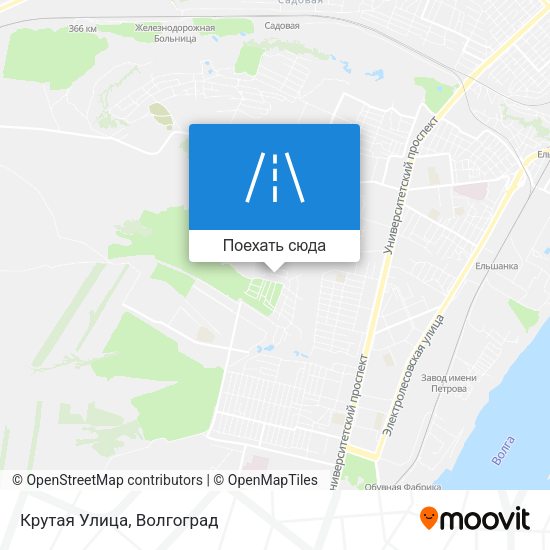 Карта Крутая Улица