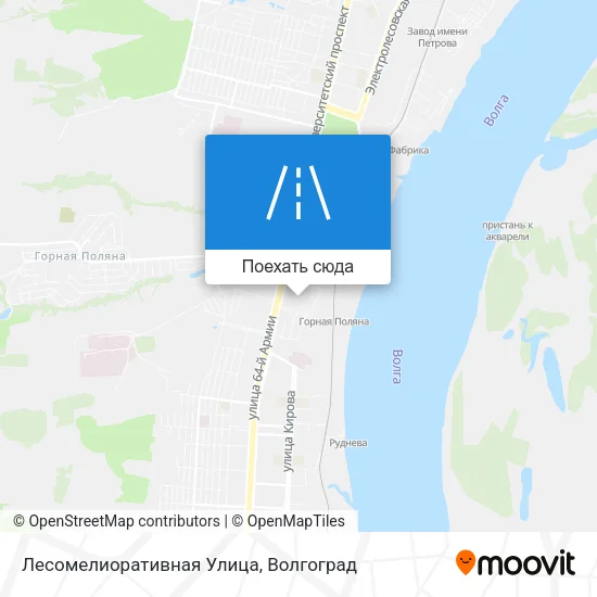 Карта Лесомелиоративная Улица