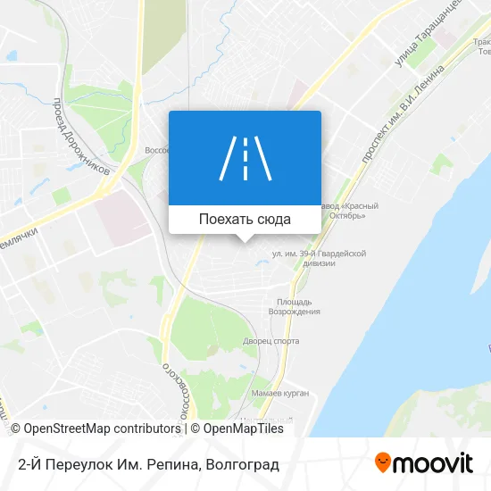 Карта 2-Й Переулок Им. Репина
