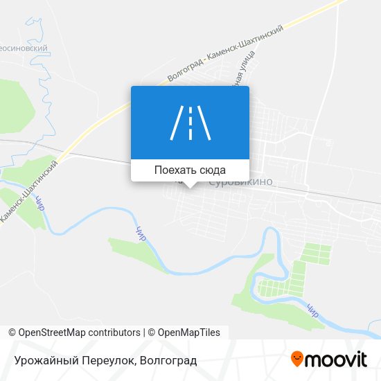 Карта Урожайный Переулок