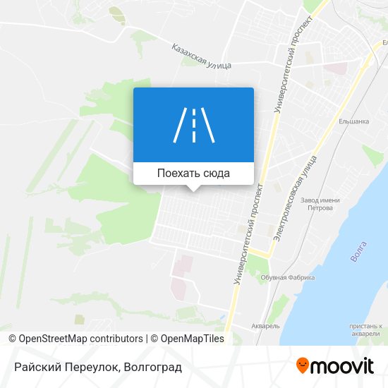Карта Райский Переулок