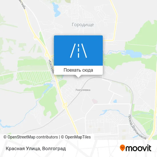 Карта Красная Улица