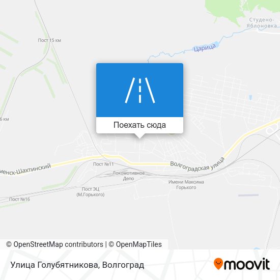 Карта Улица Голубятникова