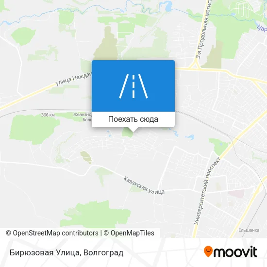 Карта Бирюзовая Улица