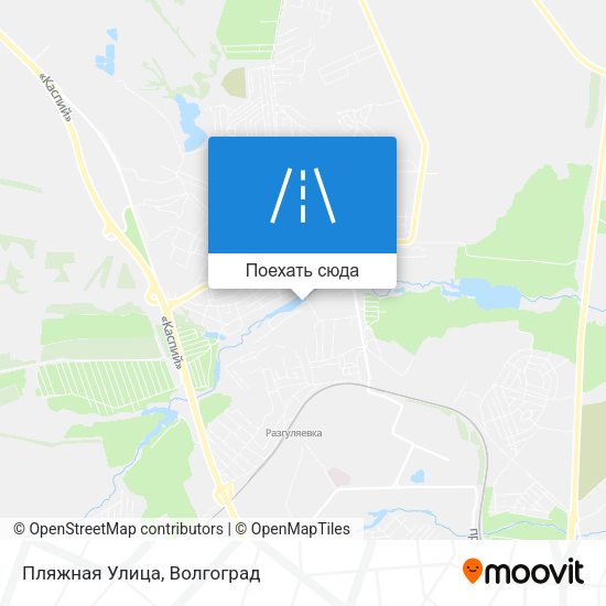 Карта Пляжная Улица