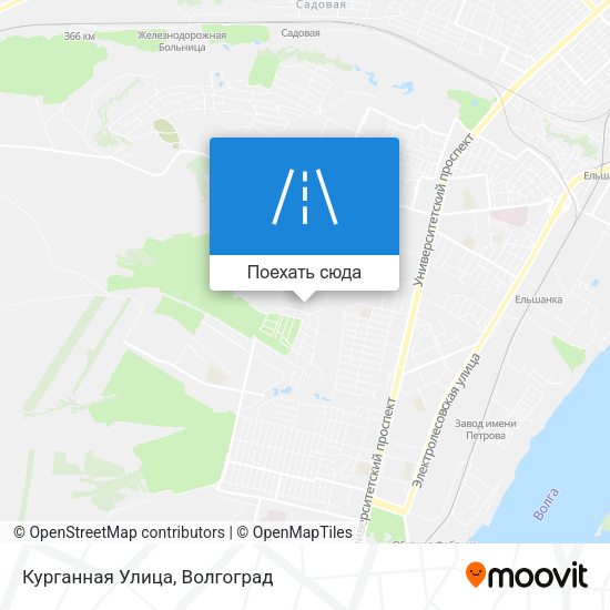 Карта Курганная Улица