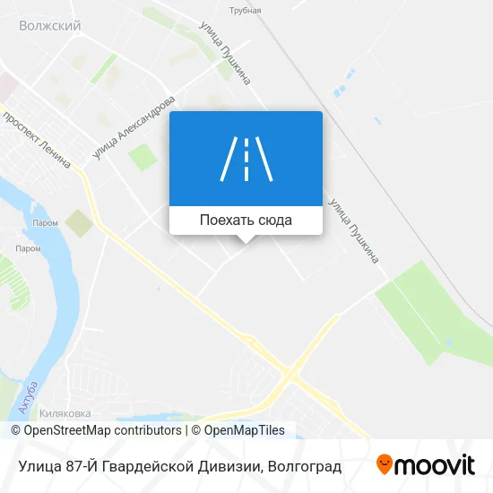 Карта Улица 87-Й Гвардейской Дивизии