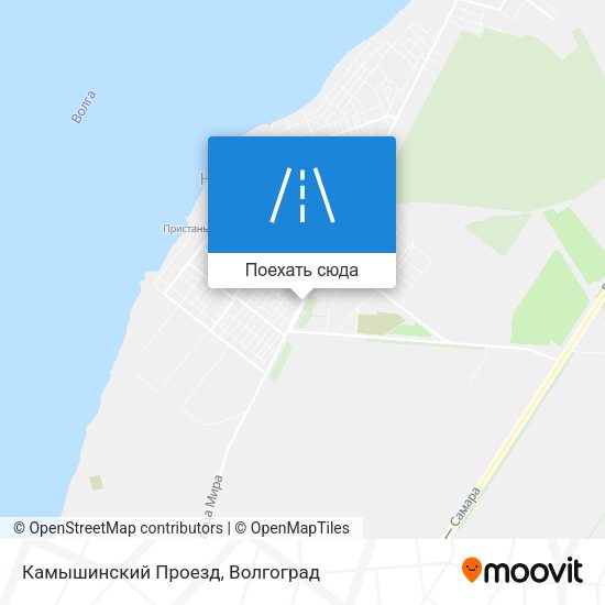 Карта Камышинский Проезд