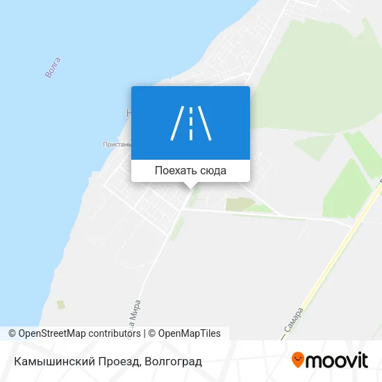 Карта Камышинский Проезд