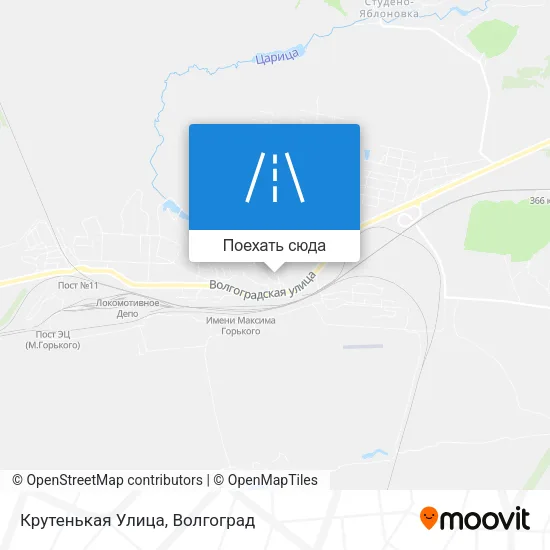 Карта Крутенькая Улица