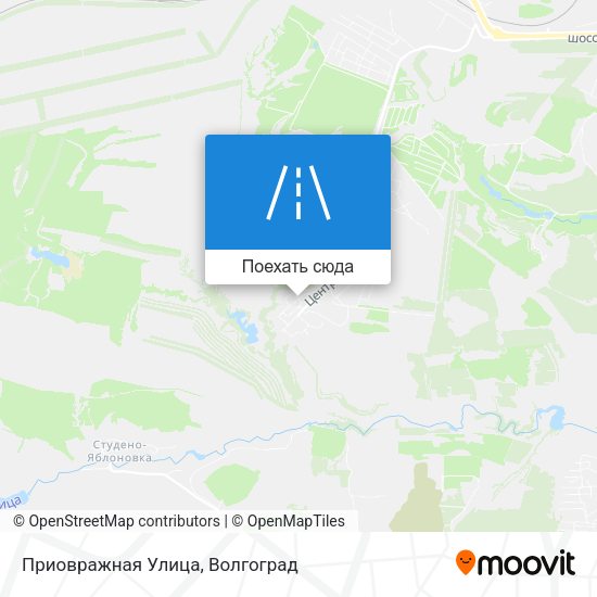 Карта Приовражная Улица
