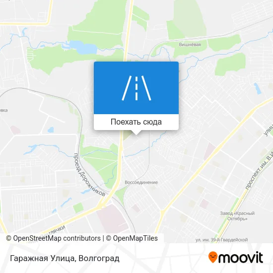 Карта Гаражная Улица