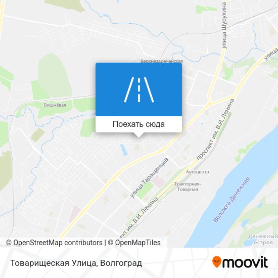 Карта Товарищеская Улица