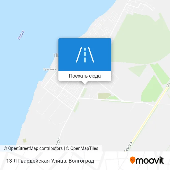 Карта 13-Я Гвардейская Улица