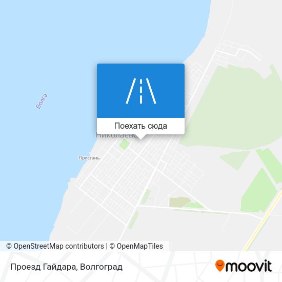 Карта Проезд Гайдара