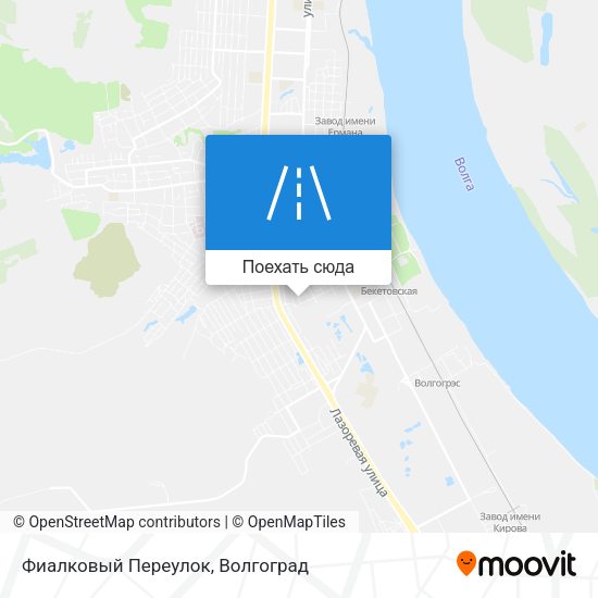 Карта Фиалковый Переулок