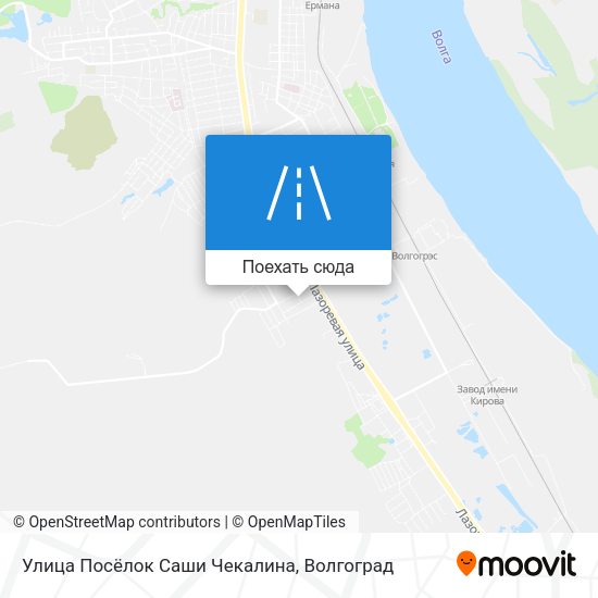 Карта Улица Посёлок Саши Чекалина