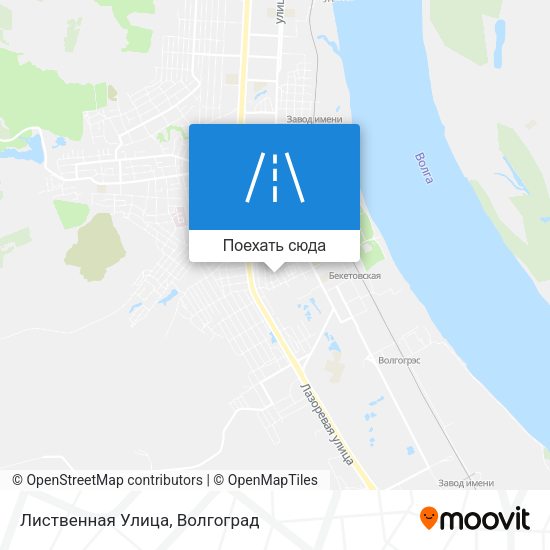 Карта Лиственная Улица
