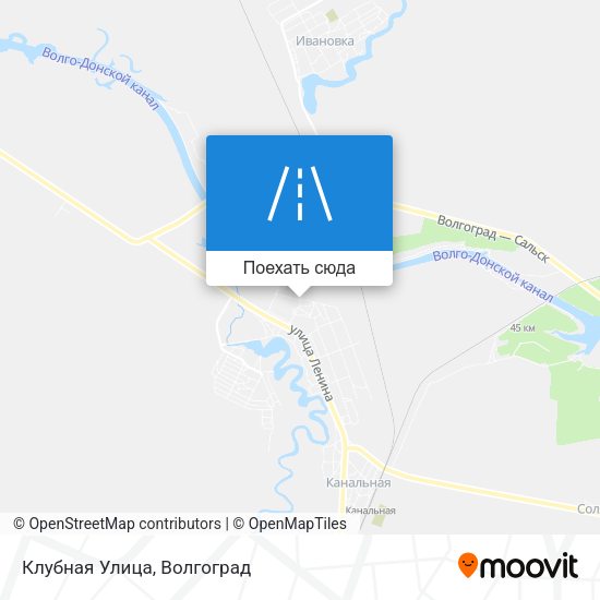 Карта Клубная Улица