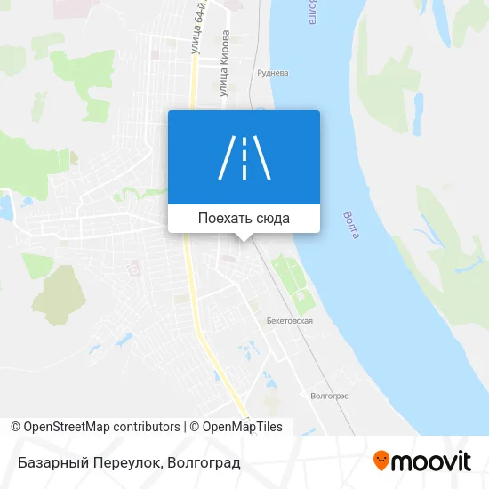 Карта Базарный Переулок