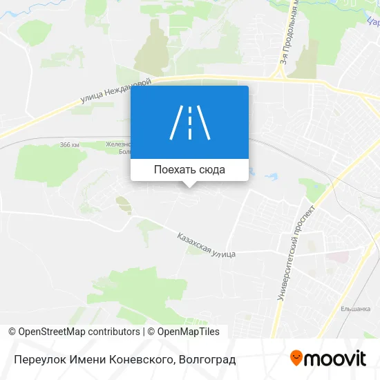 Карта Переулок Имени Коневского