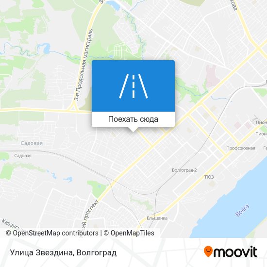 Карта Улица Звездина