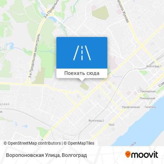 Карта Воропоновская Улица