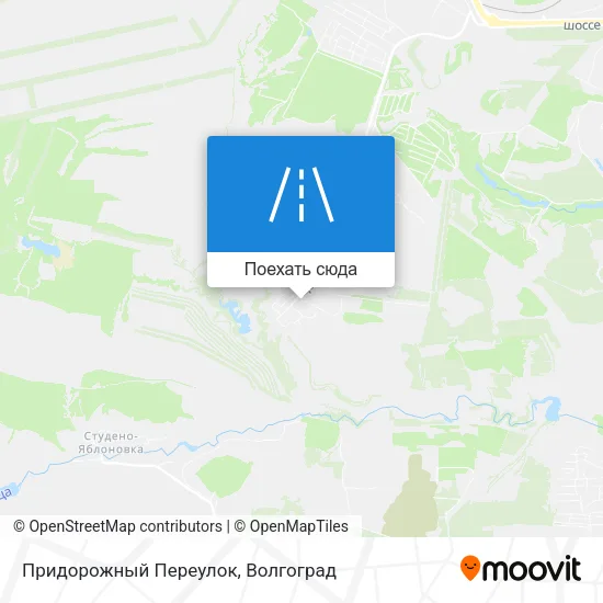 Карта Придорожный Переулок