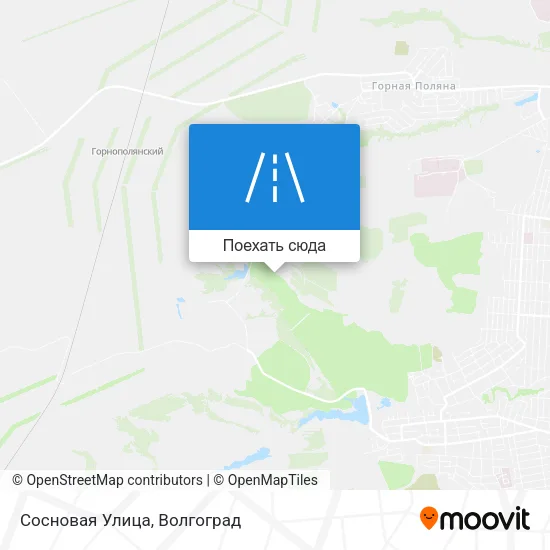 Карта Сосновая Улица