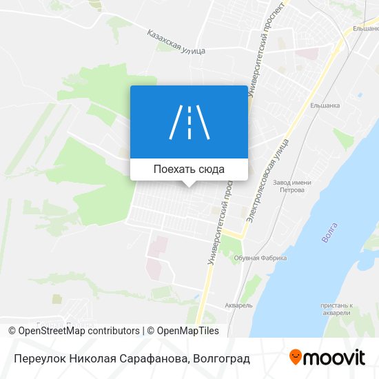 Карта Переулок Николая Сарафанова