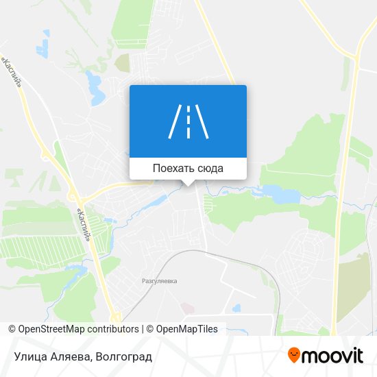 Карта Улица Аляева
