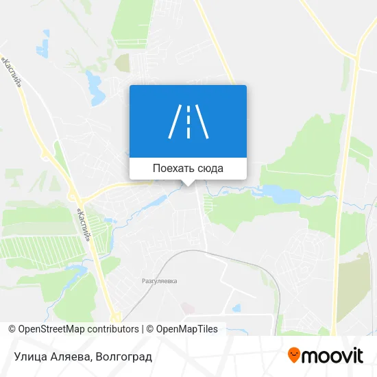Карта Улица Аляева