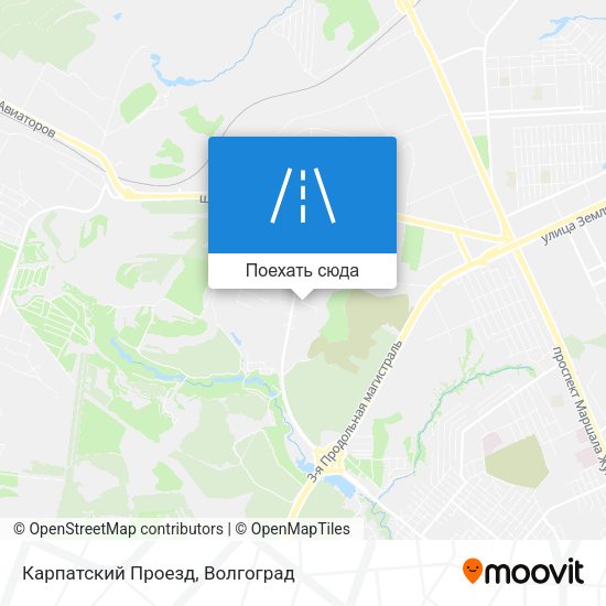 Карта Карпатский Проезд