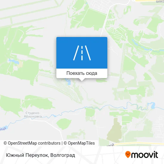 Карта Южный Переулок