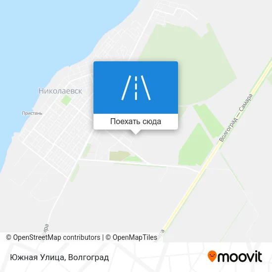 Карта Южная Улица